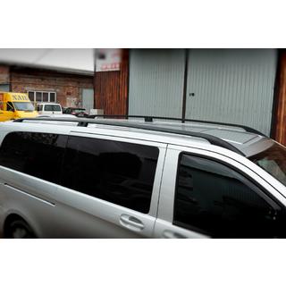 Střešní ližiny černé CAN Originální design (kovové patky) Mercedes Vito/V-class W447 2014– fotografie 3