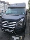 Volkswagen Crafter 2006–2016 Sluneční clona na čelní sklo v rámu V1 (černý lesk, 5 mm) fotografie 3