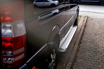 Volkswagen Crafter 2006–2016 Boční nášlapy Allmond Grey (2 ks, hliník) Long/ExtraLong fotografie 3