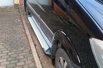 Volkswagen Crafter 2006–2016 Boční nášlapy Allmond Grey (2 ks, hliník) fotografie 4