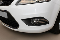 Ford Focus II 2008–2011 Chromované kryty mlhových světlometů (6 ks, nerez) fotografie 1