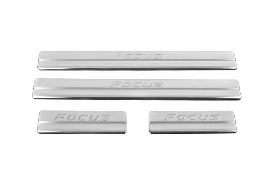Ford Focus III 2011–2017 Nerezové kryty prahů OmsaLine (4 ks, nerez) Image