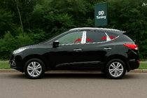 Hyundai IX-35 2010–2015 Nerezové lišty sloupků dveří (8 ks) fotografie 1