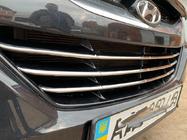 Hyundai IX-35 2010–2015 Lišty na masku chladiče (3 ks, nerez) fotografie 5