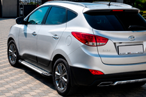Hyundai IX-35 2010–2015 Boční nášlapy Allmond Grey (2 ks, hliník) fotografie 1