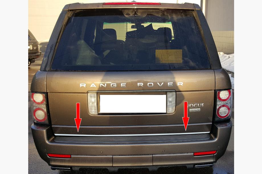 Range Rover III L322 2002–2012 Nerezová lišta na hranu víka kufru Image