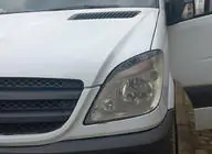 Mercedes Sprinter W906 2006–2018 Rovná mračítka na světlomety (černá, ABS, 2006-2013) fotografie 3
