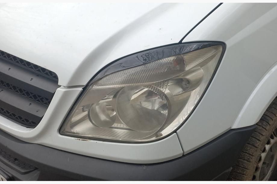 Mercedes Sprinter W906 2006–2018 Rovná mračítka na světlomety (černá, ABS, 2006-2013) Matná černá Image