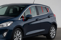 Ford Fiesta 2017– Horní lišty oken (8 ks, nerez) fotografie 1