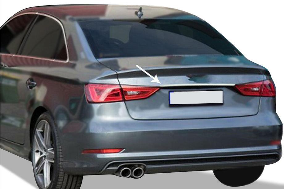 Audi A3 2012–2020 Lišta nad SPZ Sedan (nerez) Image