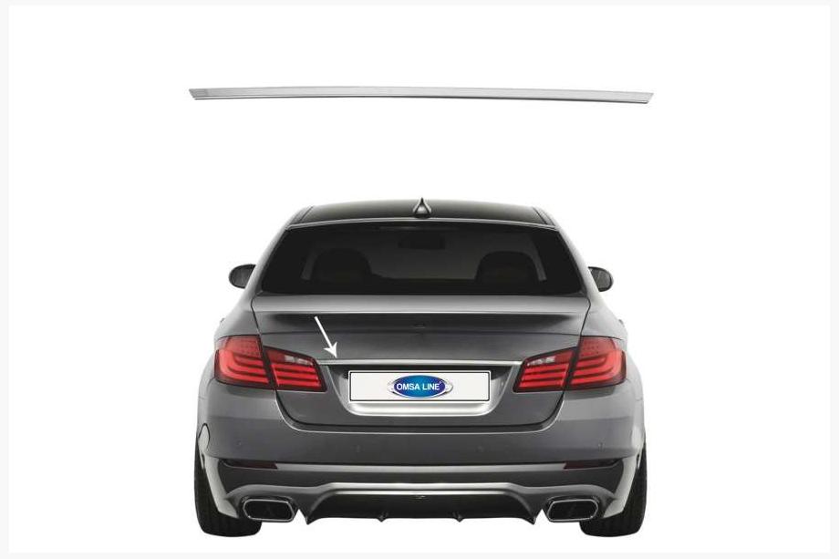 BMW řada 5 F10/F11 2010–2016 Lišta nad SPZ SD (nerez) OmsaLine – italská nerezová ocel Fotografie 8