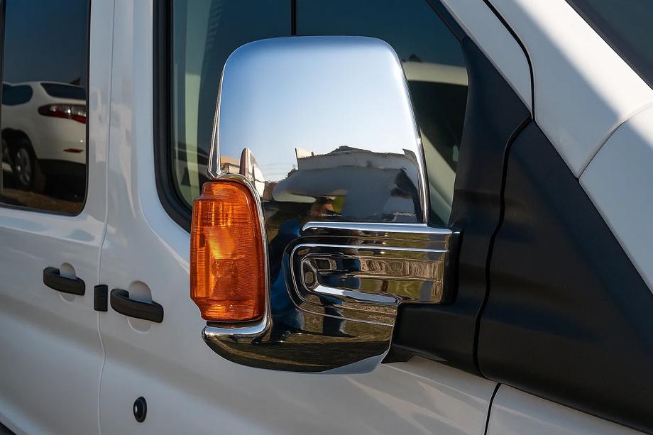 Ford Transit 2014– Chromované kryty zpětných zrcátek (2 ks) Chromovaný plast Image