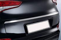 Hyundai Tucson TL 2016–2021 Nerezová lišta nad SPZ (2015–2018, horní, úzká) OmsaLine – italská nerezová ocel fotografie 1