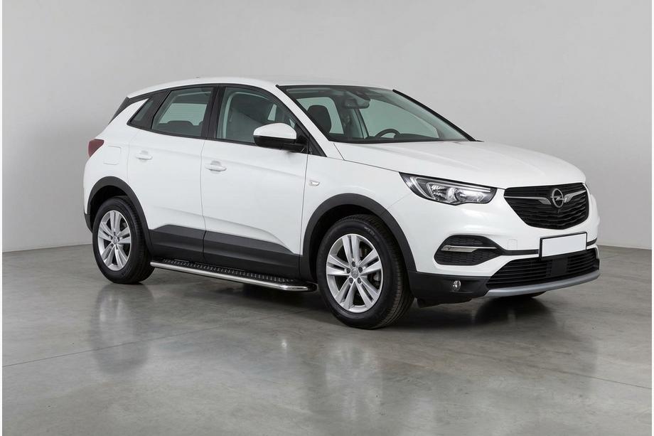 Opel Grandland X 2017– Boční nášlapy Maydos V2 (2 ks, hliník ↗ nerez) Image