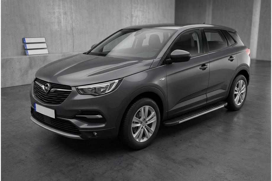 Opel Grandland X 2017– Boční prahy Bosphore Grey (2 ks, hliník) Image
