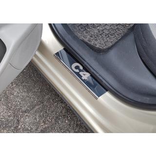 Nerezové kryty prahů Carmos Citroen C-4 2004–2010 fotografie 4