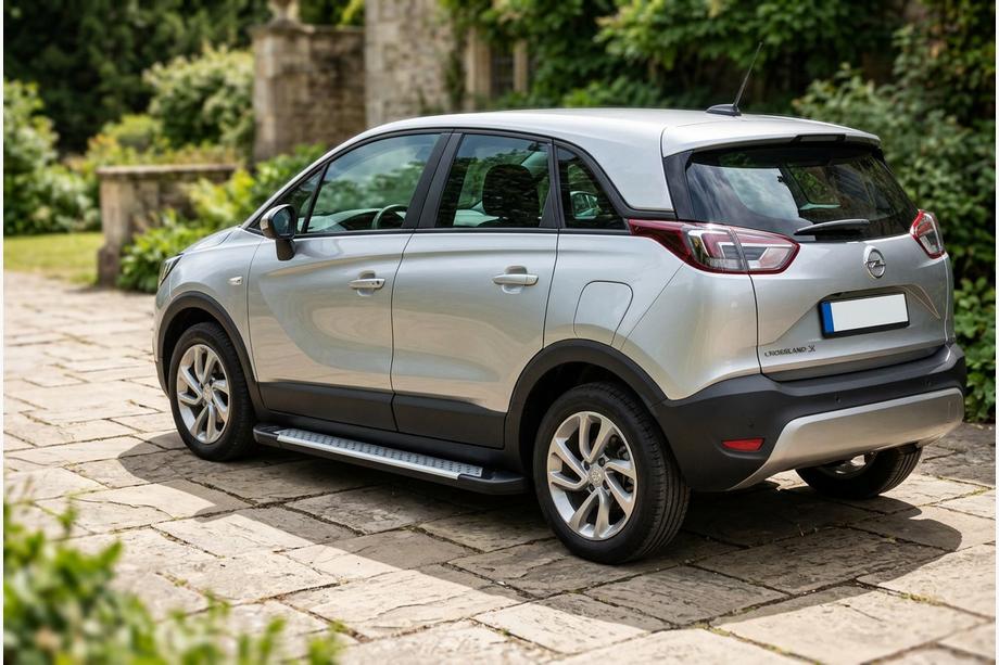 Opel Crossland X 2017–2024 Boční nášlapy Allmond Grey (2 ks, hliník) Image