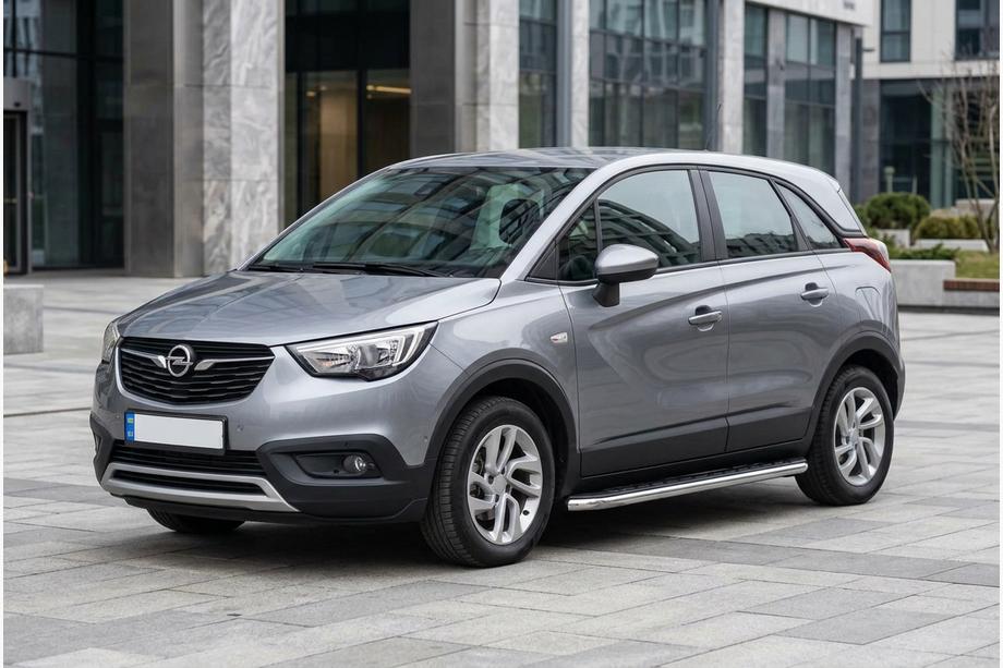 Opel Crossland X 2017–2024 Boční nášlapy Maydos V1 (2 ks, hliník / nerez) Image