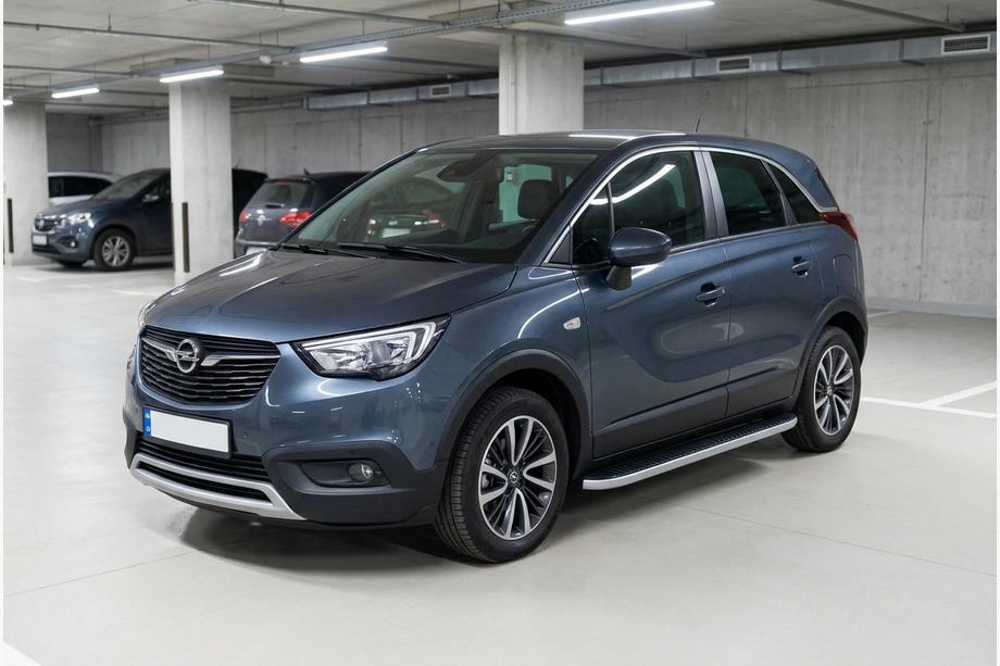 Opel Crossland X 2017–2024 Boční prahy Tayga Grey (2 ks, hliník) Image