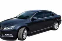 Volkswagen Passat B6 2006–2012 Ofukovače oken s chromovou lištou SD (4 ks, HIC) fotografie 9