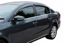 Volkswagen Passat B6 2006–2012 Ofukovače oken s chromovou lištou SD (4 ks, HIC) fotografie 10
