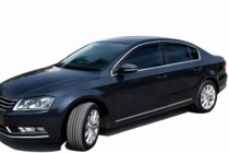 Volkswagen Passat B7 2012–2015 Okenní deflektory s chromovanou lištou SD (4 ks, EU, HIC) fotografie 9