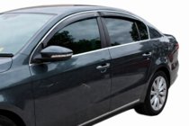 Volkswagen Passat B7 2012–2015 Okenní deflektory s chromovanou lištou SD (4 ks, EU, HIC) fotografie 10