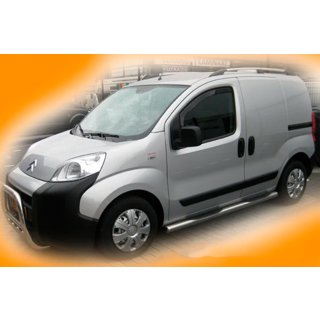 Boční nerezové trubky (2 ks) Peugeot Bipper 2008–2017 fotografie 2