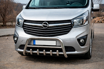 Renault Trafic 2015– Nerezový přední ochranný rám WT003-4 S nápisem fotografie 2