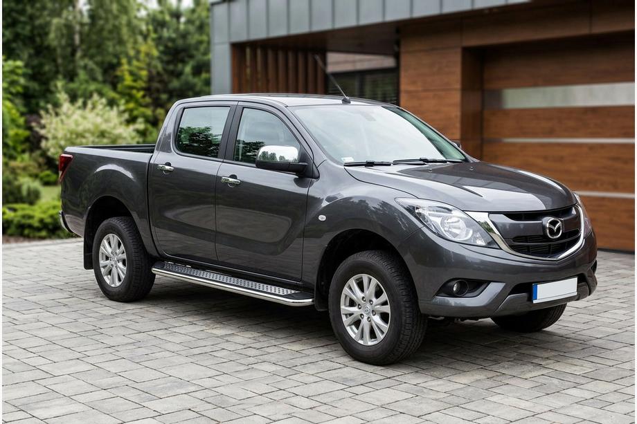 Mazda BT-50 2012– Boční nášlapy Maydos v2 (2 ks, hliník ↗ nerez) Image