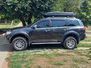 Mitsubishi Pajero Sport 2008–2015 Boční prahy Maydos V2 (2 ks, hliník ↗ nerez) fotografie 7