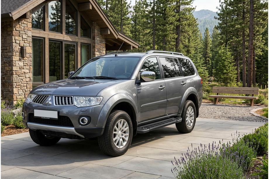 Mitsubishi Pajero Sport 2008–2015 Boční nášlapy RedLine Black (2 ks, hliník) Image