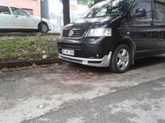 Volkswagen T5 Transporter 2003–2010 Přední spodní lip spoiler ABT s canardy (k lakování) fotografie 6