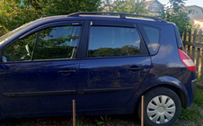 Renault Scenic/Grand 2003–2009 Černé střešní ližiny (2 ks) Prodloužená verze (Grande) fotografie 8