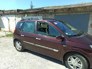 Renault Scenic/Grand 2003–2009 Černé střešní ližiny (2 ks) Prodloužená verze (Grande) fotografie 3