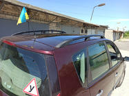 Renault Scenic/Grand 2003–2009 Černé střešní ližiny (2 ks) Prodloužená verze (Grande) fotografie 6