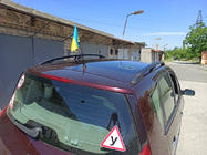Renault Scenic/Grand 2003–2009 Černé střešní ližiny (2 ks) Prodloužená verze (Grande) fotografie 9