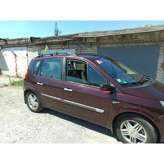 Černé střešní ližiny (2 ks) Renault Scenic/Grand 2003–2009 fotografie 3