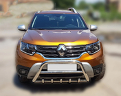Renault Duster 2018–2024 Nerezový přední ochranný rám (bullbar) WT003 bez nápisu fotografie 8