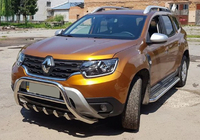 Renault Duster 2018–2024 Nerezový přední ochranný rám (bullbar) WT003 bez nápisu fotografie 4