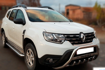 Renault Duster 2018–2024 Nerezový přední ochranný rám s nápisem WT004 fotografie 3