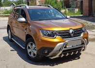 Dacia Duster 2018–2024 Nerezový přední ochranný rám (bullbar) WT003 bez nápisu fotografie 5