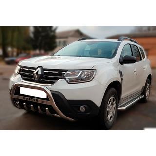 Nerezový přední ochranný rám s nápisem WT004 Dacia Duster 2018–2024 fotografie 2