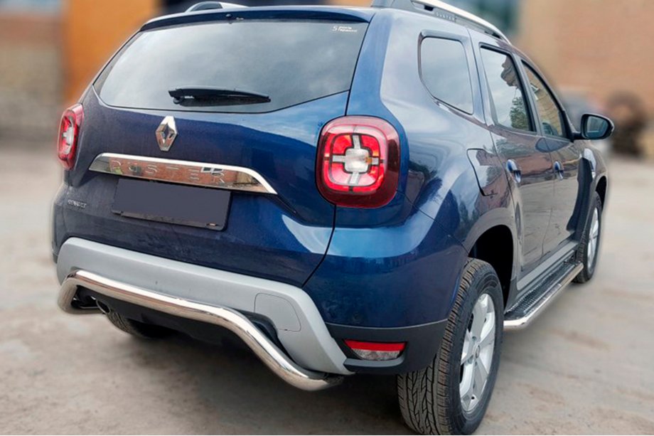 Renault Duster 2018–2024 Zadní ochranný rám AK007 (nerez) Image