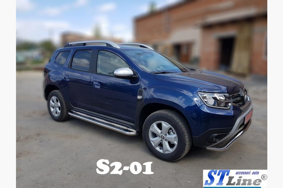Renault Duster 2018–2024 Boční nášlapy Premium (2 ks, nerez) Image