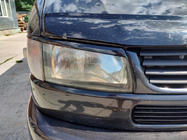 Volkswagen T4 Transporter 1990–2003 Mračítka na světlomety pro rovnou kapotu (2 ks) Černý lesk fotografie 3