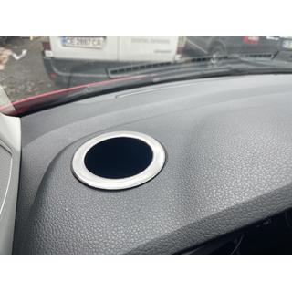 Kryt na držák nápojů (2 ks, nerez) Volkswagen T6 2015–2024 fotografie 1
