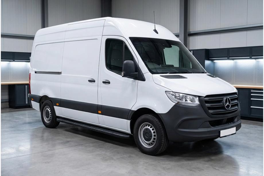 Mercedes Sprinter W907/W910 2018– Boční prahy Bosphorus Black (2 ks, hliník) Image