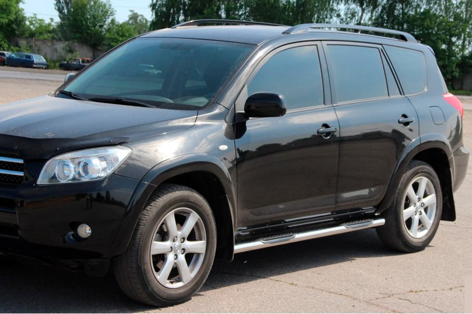 Toyota Rav 4 2006–2013 Boční trubky pro standardní základnu (2 ks, nerez) Fotografie 2