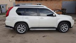 Nissan X-trail T31 2007–2014 Boční nášlapy Premium (2 ks, nerez) Ø60 mm fotografie 1